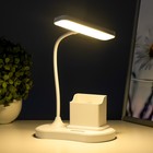 Настольная лампа "Деко" LED 3Вт USB АКБ белый 14x7x34 см RISALUX - Фото 5