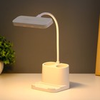 Настольная лампа сенсорная  "Артес" LED 5Вт USB АКБ белый 14х10х37 см RISALUX - Фото 2