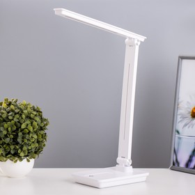 Настольная лампа "Ансел" LED 8Вт АКБ USB белый 28х16,5х38 см