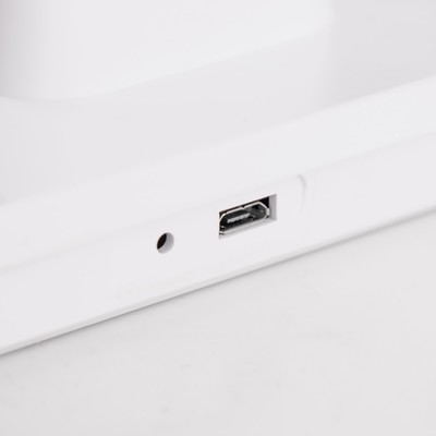 Лампа настольная RISALUX «Ансел», светодиодная, 8 Вт, АКБ, USB, белая, 28×16.5×38 см