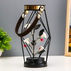 Ночник "Цветы" LED от батареек ААА чёрный 16х16х25 см RISALUX - фото 22064236