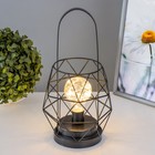 Ночник «Фонарь» LED от батареек ААА чёрный 14×14×27 см RISALUX - Фото 2