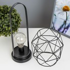 Ночник "Фонарь" LED от батареек ААА чёрный 14х14х27 см RISALUX - фото 3849771
