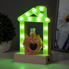 Фигурка светящаяся RISALUX «Влюбленные», 14хLED, ночник, 4000 К, USB, 3×АА, розовый, 24.5×7×15.5 см - Фото 3