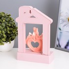 Фигурка светящаяся RISALUX «Влюбленные», 14хLED, ночник, 4000 К, USB, 3×АА, розовый, 24.5×7×15.5 см - Фото 4