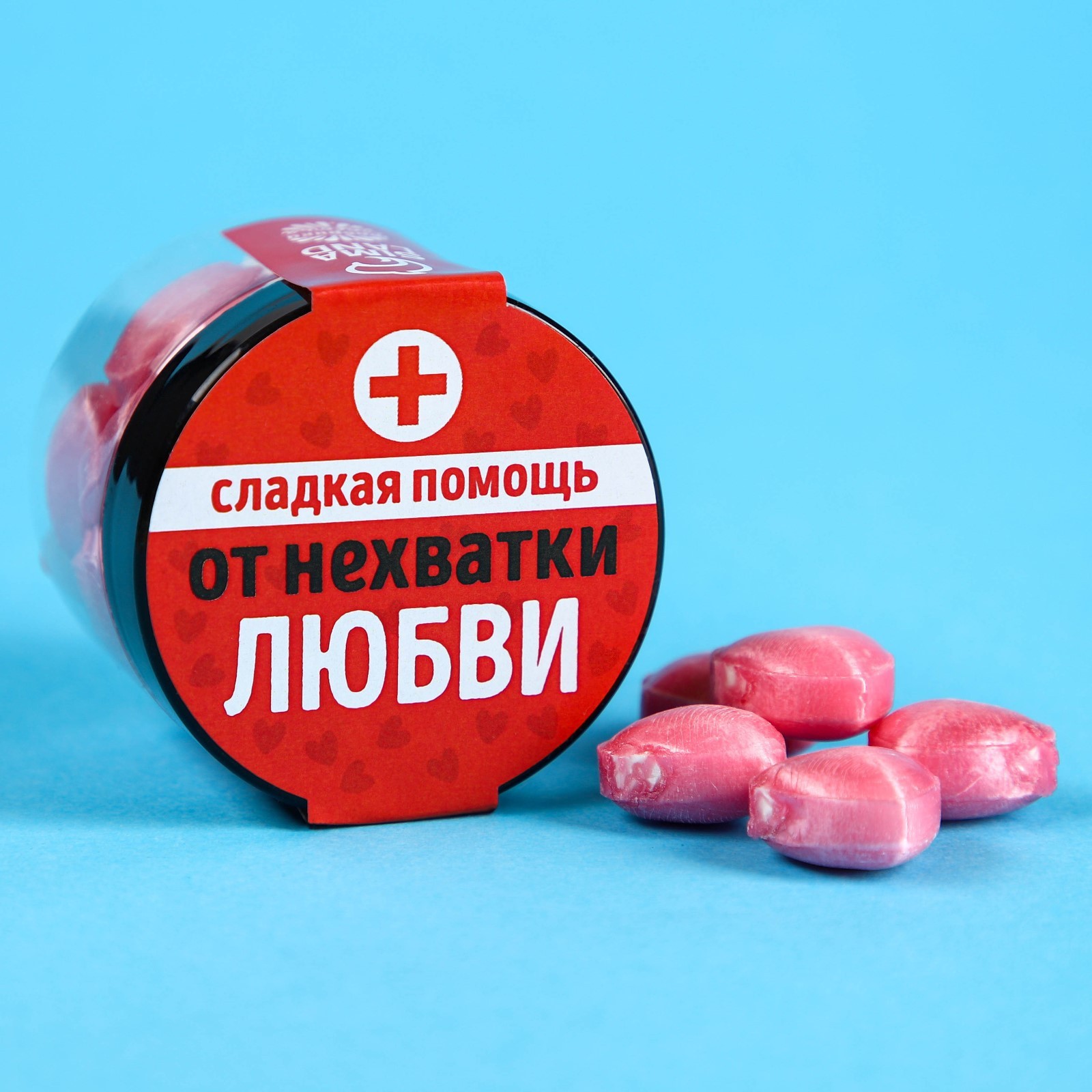 УЦЕНКА Леденцы «Сладкая помощь» в банке, вкус: малина, 45 г. (9444864 ...
