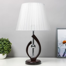 Настольная лампа "Алиссея" Е27 40Вт венге-белый 30х30х50 см