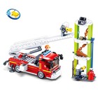 Конструктор Пожарный «Машина с лестницей», 343 детали - фото 4072459