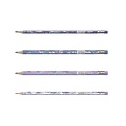 Карандаш чернографитный с ластиком ErichKrause "Lavender", HB, грифель d=2.2 мм, дерево, трeхгранный в тубусе, микс (комплект 42 шт) - фото 23172752