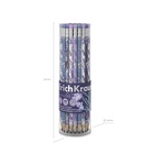 Карандаш чернографитный с ластиком ErichKrause "Lavender", HB, грифель d=2.2 мм, дерево, трeхгранный в тубусе, микс - Фото 5
