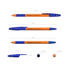 Набор ручек шариковых ErichKrause R-301 Orange Stick&Grip, 8 штук, узел 0.7 мм, цвет чернил синий, резиновый упор, корпус оранжевый - Фото 2