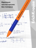 Набор ручек шариковых ErichKrause R-301 Orange Stick&Grip, 8 штук, узел 0.7 мм, цвет чернил синий, резиновый упор, корпус оранжевый - Фото 3