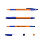 Набор ручек шариковых ErichKrause R-301 Orange Stick&Grip, 8 штук, узел 0.7 мм, цвет чернил синий, резиновый упор, корпус оранжевый - Фото 4