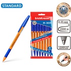 Набор ручек шариковых ErichKrause R-301 Orange Stick&Grip, 8 штук, узел 0.7 мм, цвет чернил синий, резиновый упор, корпус оранжевый - Фото 7
