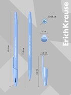 Ручка шариковая ErichKrause R=301 Pastel Stick, узел 0.7 мм, синяя - Фото 5