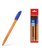 Набор ручек шариковых ErichKrause U-108 Orange Stick, 3 штуки, игольчатый узел 1.0 мм, цвет чернил синий, супермягкое письмо, корпус оранжевый (комплект 2 шт) - фото 35377721