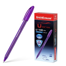 Ручка шариковая ErichKrause U-108 Original Stick, узел 1.0 мм, чернила фиолетовые 9521490