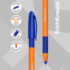 Набор ручек шариковых 3 штуки, ErichKrause U-109 Orange Stick&Grip, игольчатый узел 1.0 мм, чернила синие, супермягкое письмо, резиновый держатель, корпус оранжевый 9521497 - фото 1832227