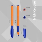 Набор ручек шариковых 3 штуки, ErichKrause U-109 Orange Stick&Grip, игольчатый узел 1.0 мм, чернила синие, супермягкое письмо, резиновый держатель, корпус оранжевый 9521497 - фото 1832229