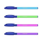 Набор ручек шариковых ErichKrause U-109 Neon Stick&Grip, 4 штуки, игольчатый узел 1.0 мм, цвет чернил синий, супермягкое письмо, резиновый упор, корпус неоновый микс - Фото 2