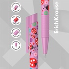 Ручка шариковая автоматическая ErichKrause ColorTouch Ladybug, узел 0.7 мм, чернила синие, покрытие Soft Touch, длина линии письма 1200 метров (комплект 24 шт) - фото 28100112