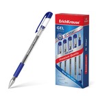 Ручка гелевая ErichKrause G-Star Classic, узел 0.5 мм, грип, синяя - Фото 1
