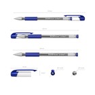 Ручка гелевая ErichKrause G-Star Classic, узел 0.5 мм, грип, синяя - Фото 2