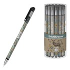Ручка гелевая ErichKrause Natural Life Stick, узел 0.38 мм, грип, чёрная - фото 319313673