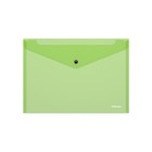 Папка-конверт на кнопке А4, 140 мкм, ErichKrause Fizzy Neon, полупрозрачный, тиснение, микс - Фото 3