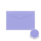 Папка-конверт на кнопке А4, 180 мкм, ErichKrause Diagonal Pastel, непрозрачный, тиснение, микс - Фото 2