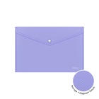 Папка-конверт на кнопке А4, 180 мкм, ErichKrause Diagonal Pastel, непрозрачный, тиснение, микс - Фото 9