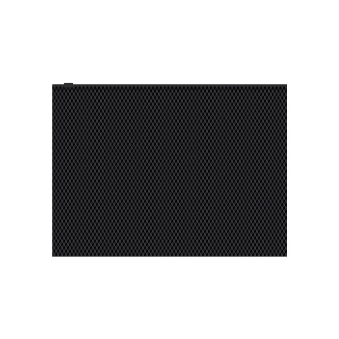 Папка-конверт на ZIP-молнии А4, 180 мкм, ErichKrause Diamond Total Black, непрозрачный, тиснение, черный