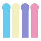 Закладка пластиковая, 4 штуки, ErichKrause Diagonal Pastel, МИКС - Фото 1