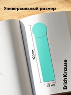 Закладка пластиковая, 4 штуки, ErichKrause Diagonal Pastel, МИКС 9521609