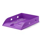 Лоток для бумаг горизонтальный ErichKrause Base, Vivid, пластик, фиолетовый - фото 898493