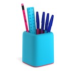 Набор настольный ErichKrause "Forte Bubble Gum", 6 предметов, голубой с розовой вставкой - фото 9416269