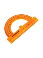 Транспортир 10см 180°, ErichKrause "Neon Solid", пластик, непрозрачный, коробка-дисплей, МИКС (комплект 20 шт) - фото 45943422