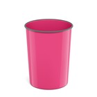 Корзина для бумаг 13.5л ErichKrause Bubble Gum, литая, пластик, розовая - фото 10308785