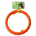 Игрушка "Кольцо плавающее" большое Зооник, 24,5 см, пластикат, оранжевая - фото 298714585