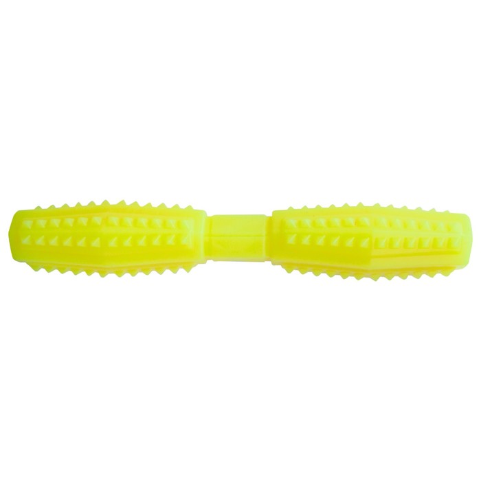Игрушка "Палка литая с шипами" Зооник, 28 см, пластикат, желтая - Фото 1