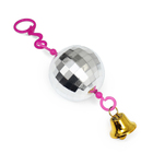 Игрушка "Диско-шар" с колокольчиком, 15 см, d 5.2 см - фото 319314237