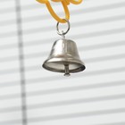 Игрушка для птиц "Бабочки" с колокольчиком, 5,5 х 26 см, микс цветов 9188421