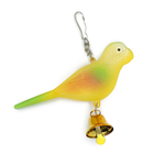 Игрушка для птиц "Птичка" с колокольчиком, 11.9 х 3.4 х 12.5 см, жёлтая - Фото 4