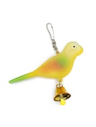Игрушка для птиц «Птичка», 11.9×3.4×12.5 см, с колокольчиком, пластик, жёлтая - Фото 4