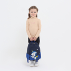 Рюкзак детский на молнии, наружный карман, цвет синий - фото 9735841