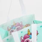 Сумка детская без застежки, бирюзовая - Фото 3