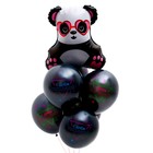 Букет из воздушных шаров «С днём рождения», неон, латекс, фольга, набор 7 шт. - фото 297305053