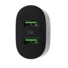 Сетевое зарядное устройство Exployd EX-Z-1426, 2 USB, 2.4 А, черное - фото 51459746 Сетевое зарядное устройство Exployd EX-Z-1426, 2 USB, 2.4 А, черное - фото 51459746