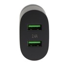 Сетевое зарядное устройство Exployd EX-Z-1436, 2 USB, 2.4 А, кабель microUSB, черное - Фото 3
