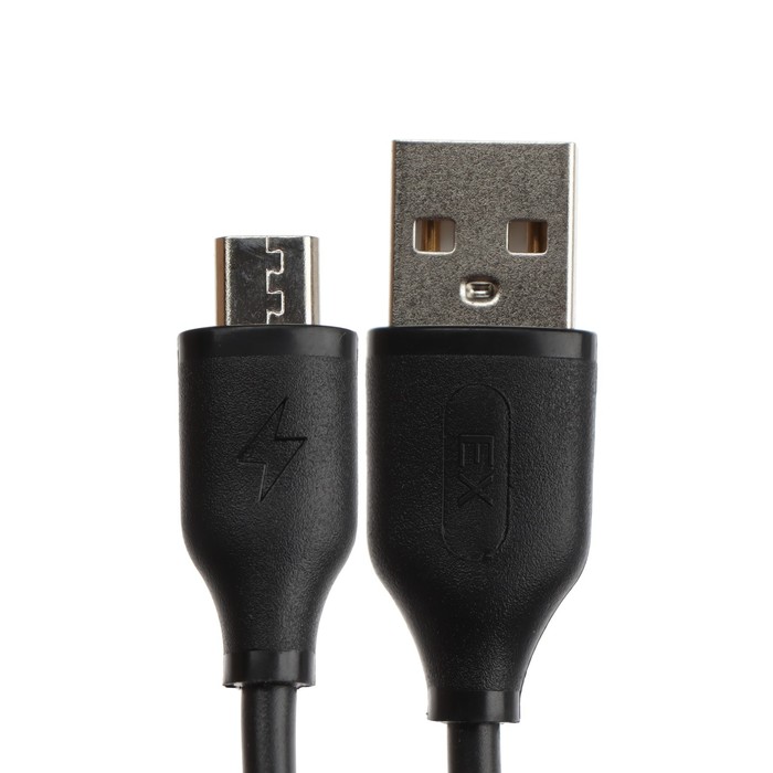 Сетевое зарядное устройство Exployd EX-Z-464, 2 USB, 3.1A, кабель microUSB, чёрное - фото 51459811